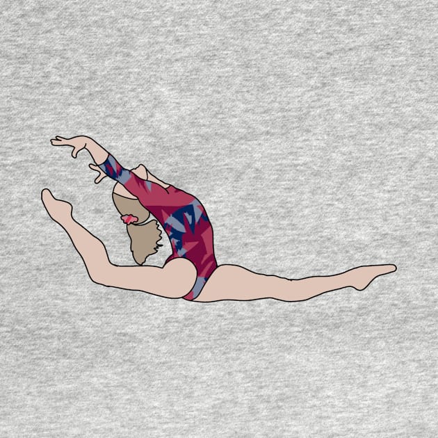 Riley McCusker Gymnastics Drawing by GrellenDraws